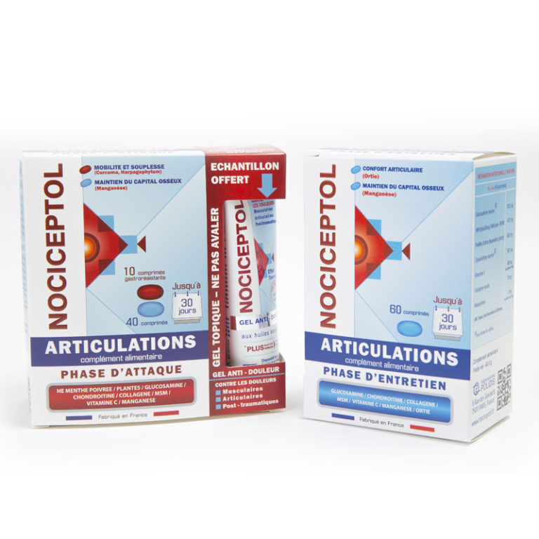 boite de Nociceptol Phase d'entretien et Phase d'attaque